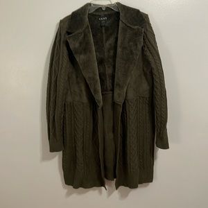 GENNY Olive Green Women's Cardigan Sweater